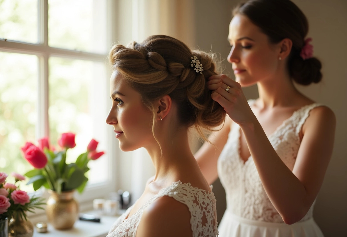 chignon mariée