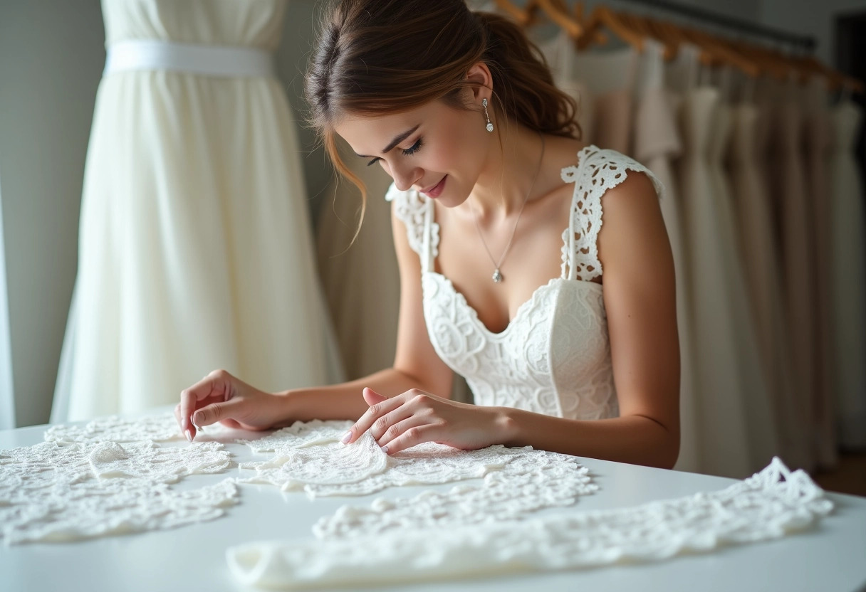 robe de mariée blanche dentelle